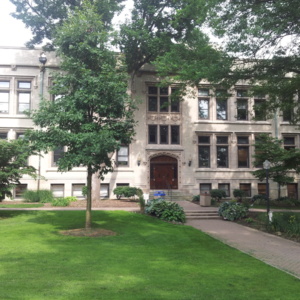 A modern photograph of Severance Hall. 