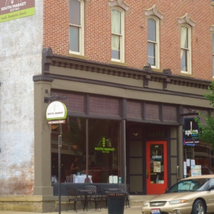 The outside of South Market bistro, from the street. 