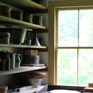 A kitchen from the pioneer era. 