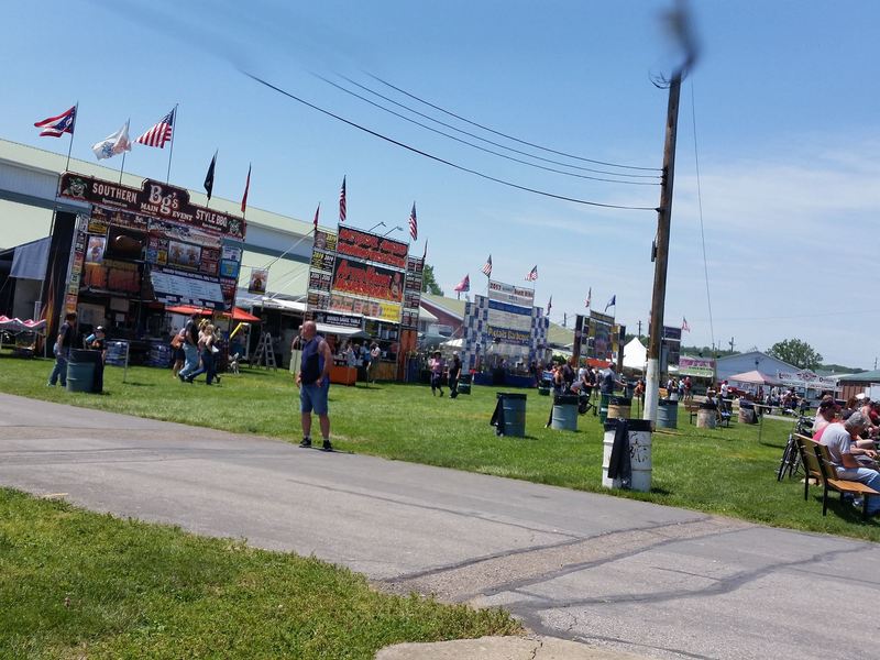 The Friends of the Wayne County Fair barbecue stand at the Wayne County Fair 