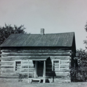 A log cabin from the early nineteenth century. 